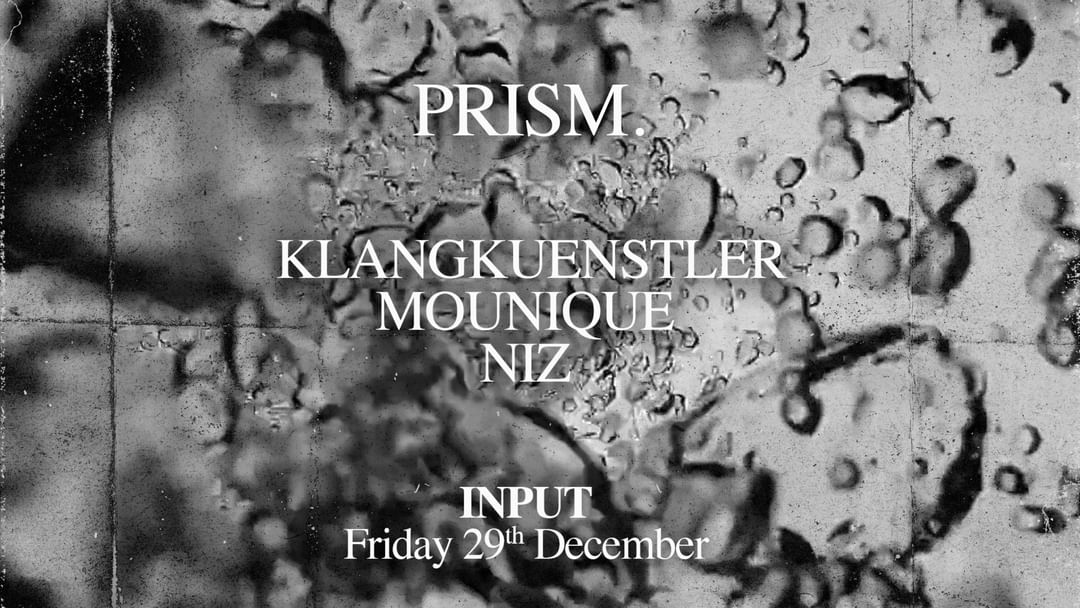 PRISM pres. KLANGKUENSTLER-Eventplakat