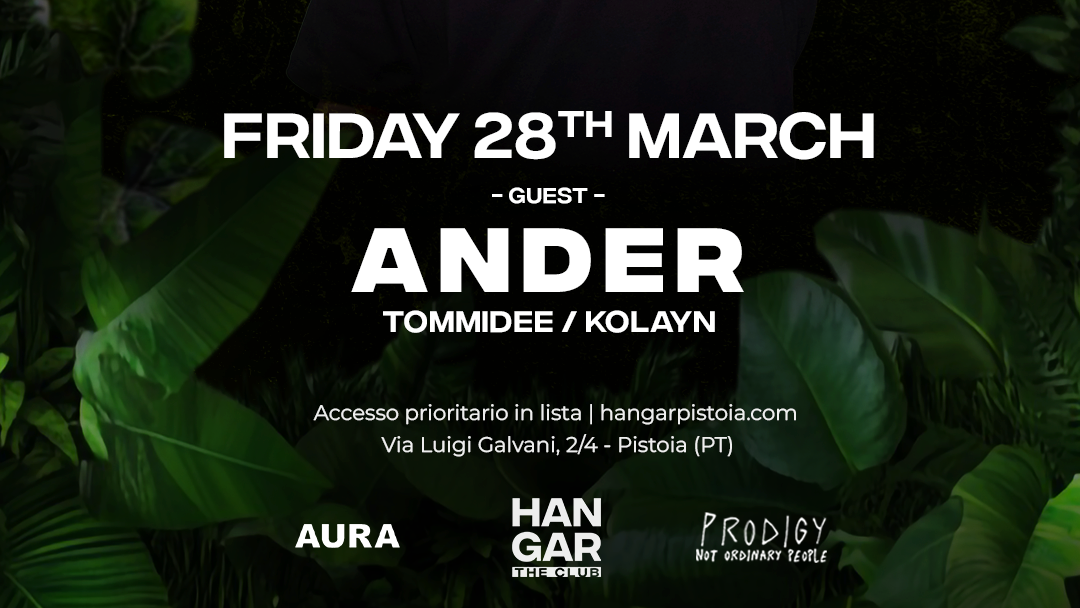 PRODIGY Night | Guest: ANDER |  Jungle Edition  image