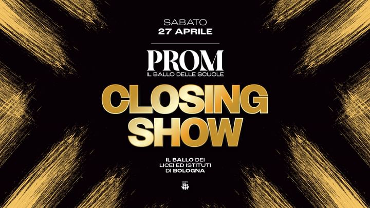 Cover for event: PROM - CLOSING SHOW 
