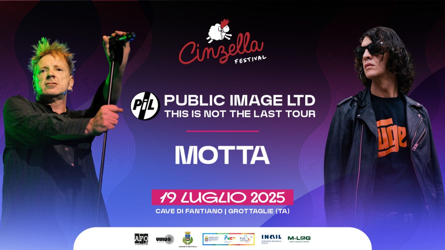 PUBLIC IMAGE LTD. (PiL) + MOTTA x "CINZELLA FESTIVAL 2025"