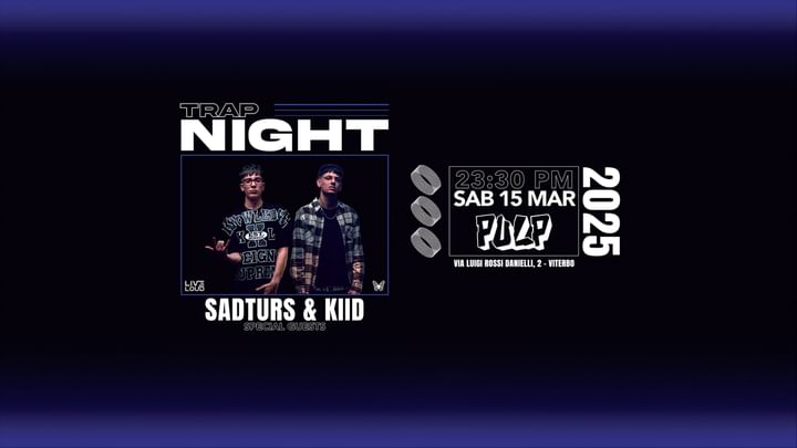 Cover for event: PULP x SADTURS & KIID | SAB 15 MAR  