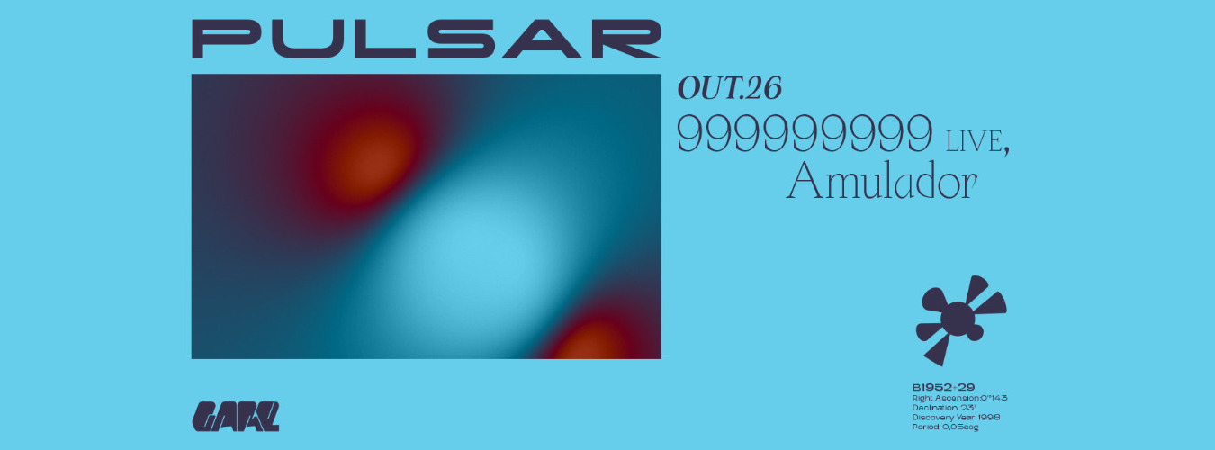 Pulsar w/ 999999999 Live | DJ, Amulador