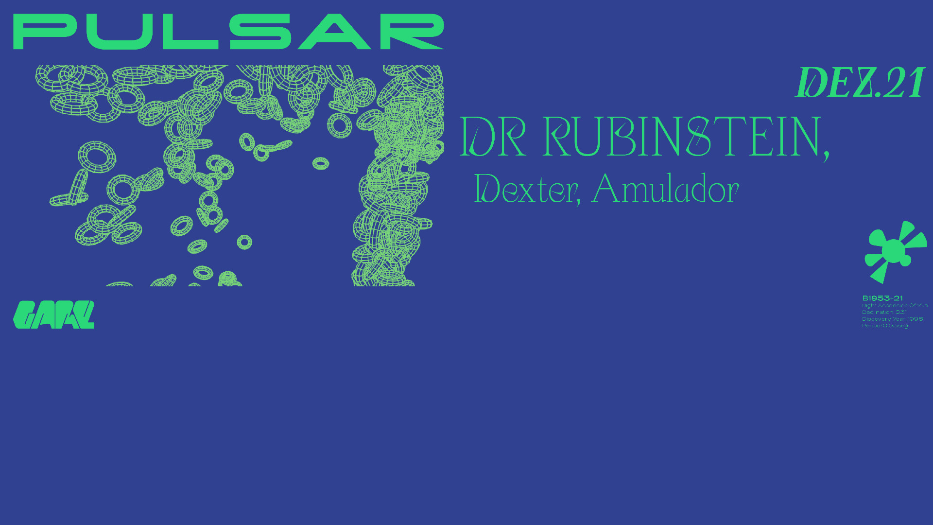 Pulsar w/ Dr. Rubinstein, Dexter, Amulador