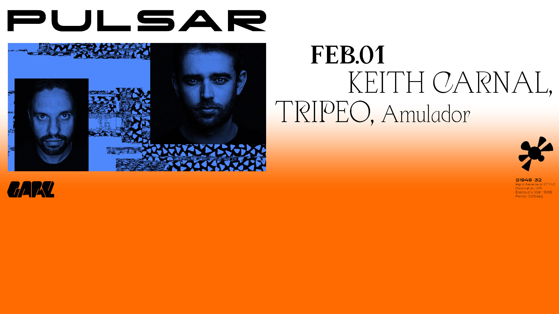 Pulsar w/ Keith Carnal, Tripeo, Amulador image