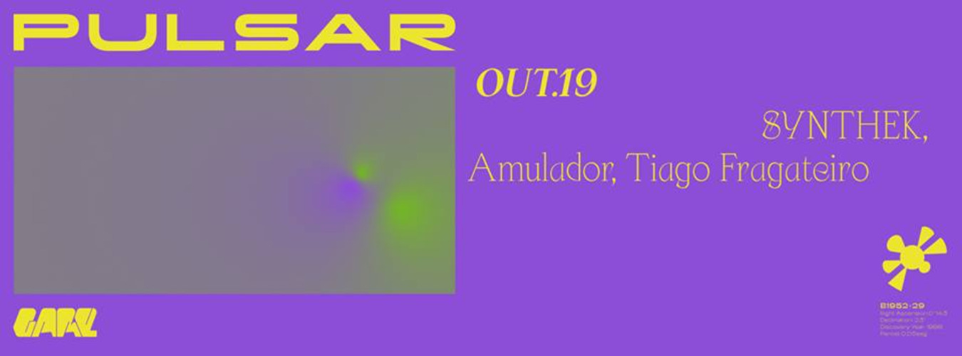 Pulsar w/ Synthek, Amulador,Tiago Fragateiro image