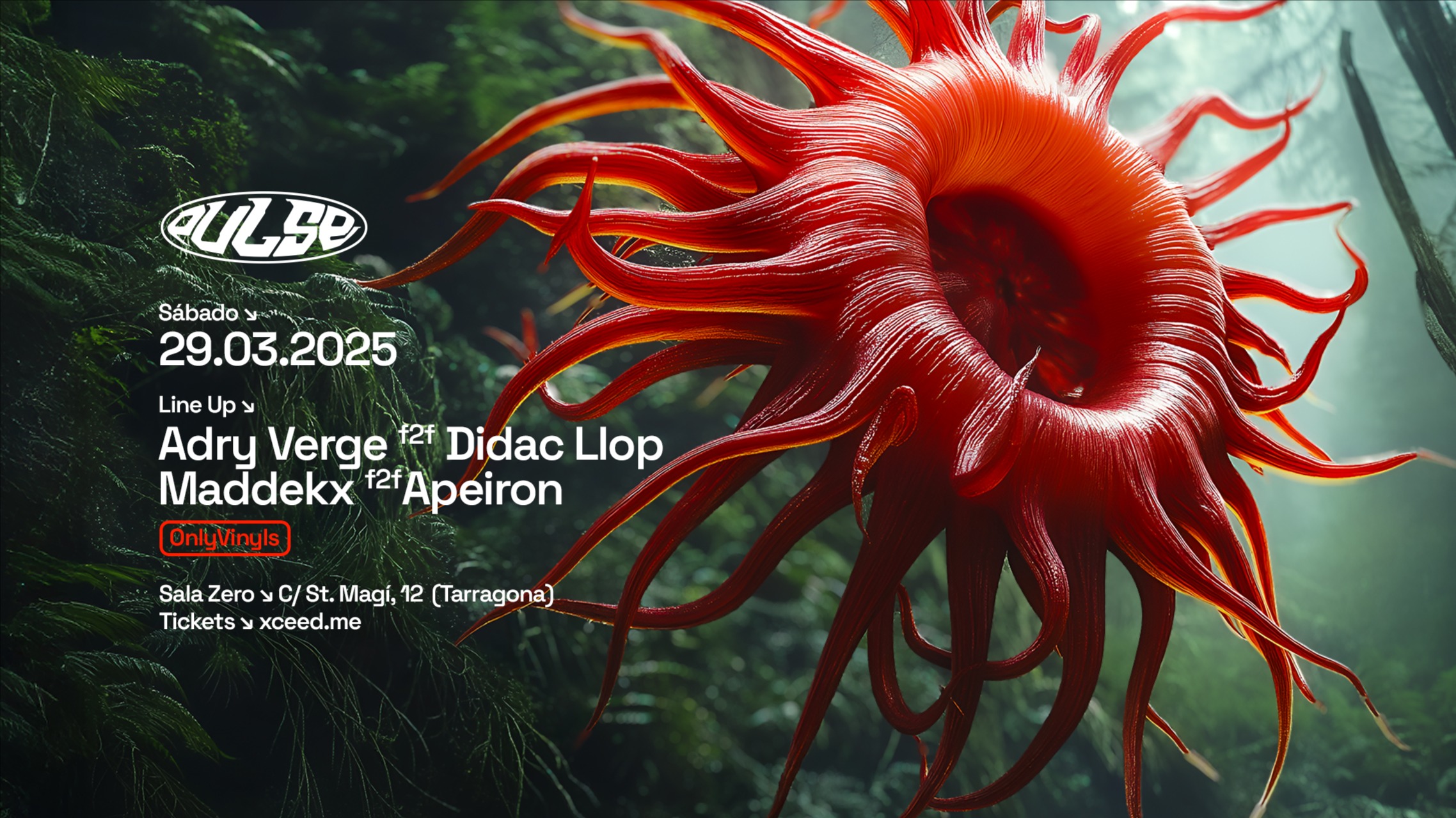 Pulse Club presenta: Adry Vergé f2f Didac Llop [Only vinyls] image
