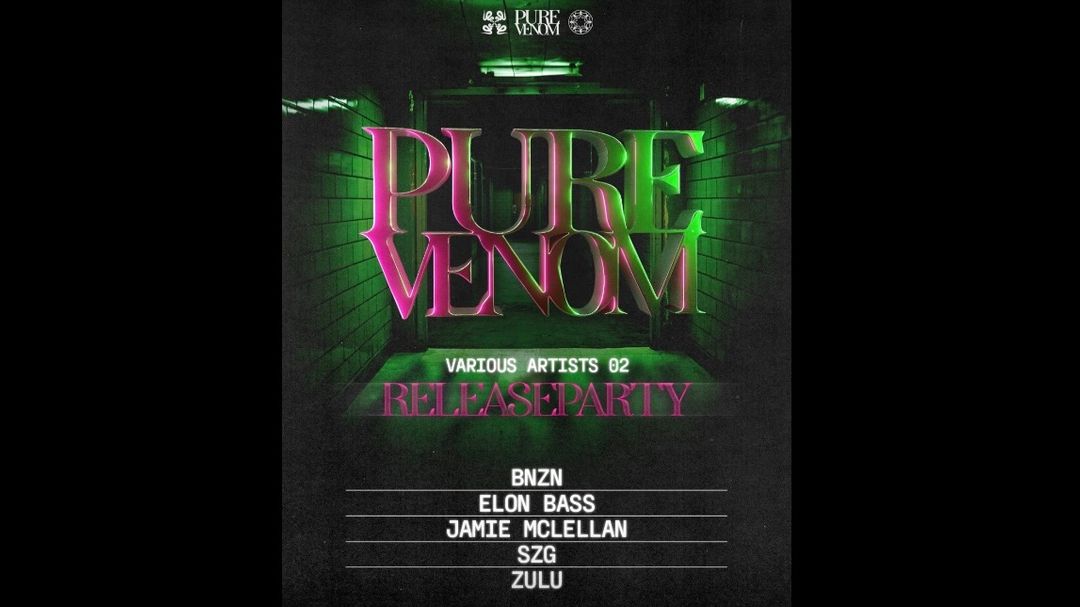 Couverture de l'événement Pure Venom Various Artist Release Party