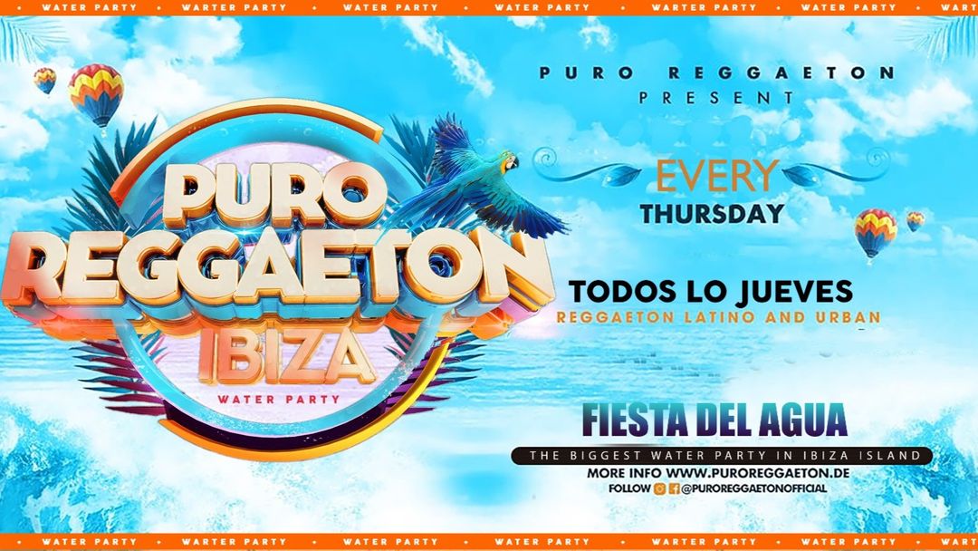 Cartel del evento Puro Reggaeton - Water Party