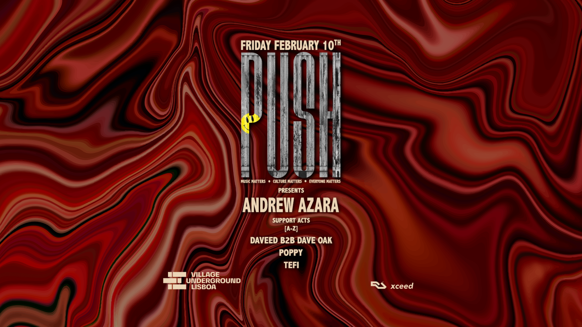PUSH presents Andrew Azara x Daveed b2b Dave Oak x Poppy x Tefi