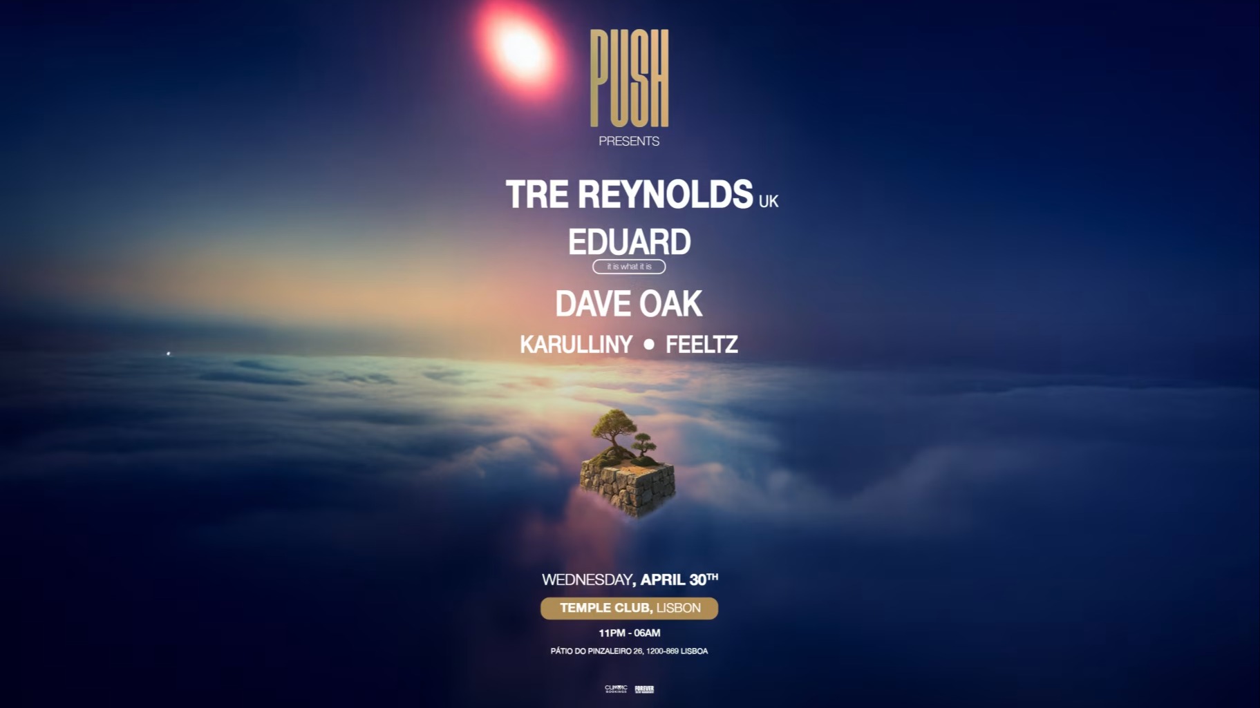 Push X Temple Club W/ Tre Reynolds, Eduard, Dave Oak & More! image