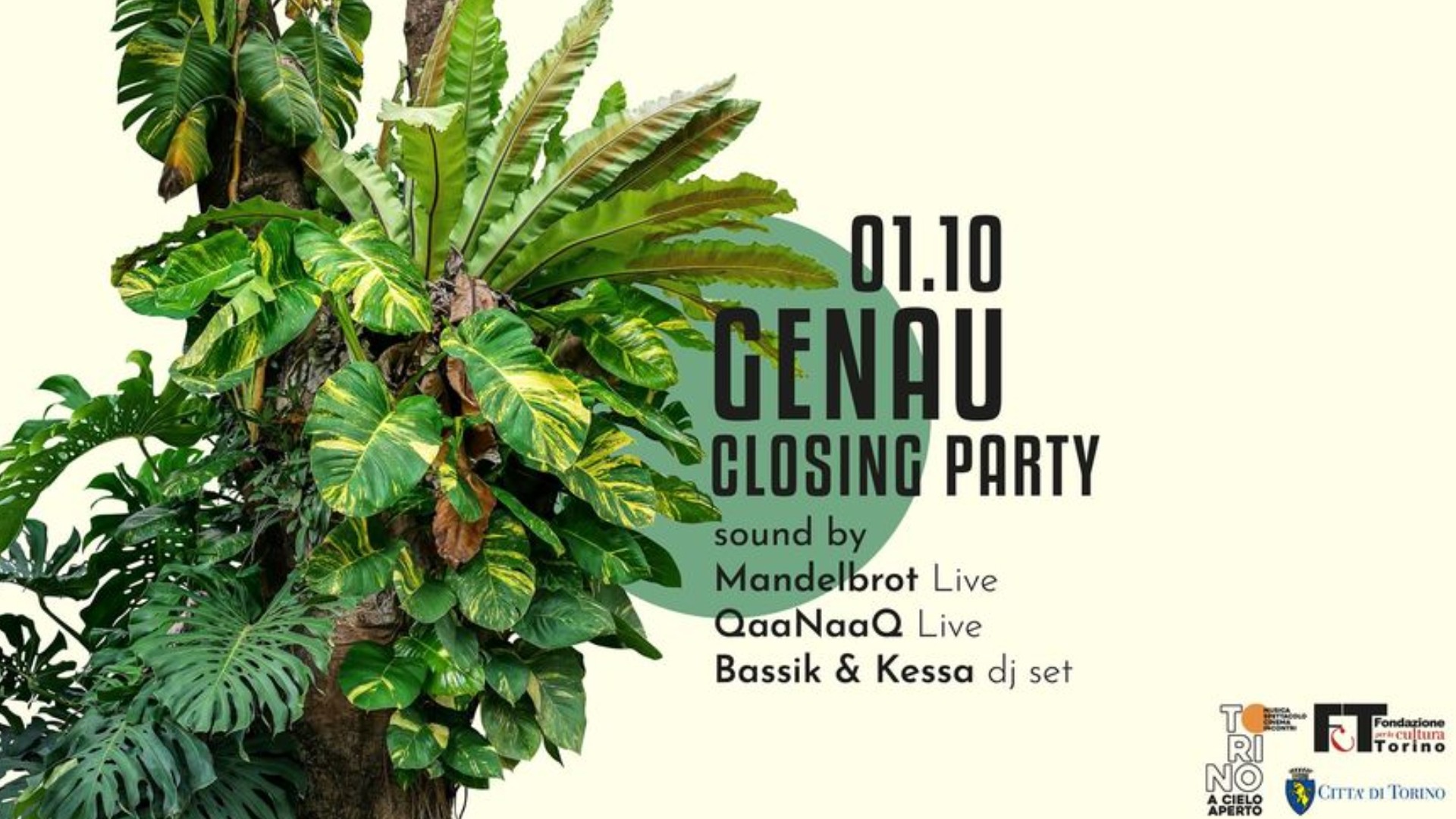 Q35 Urban Garden - GENAU Closing w/ Mandel Brot Live, QaaNaaQ Live, Bassik, Kessa image
