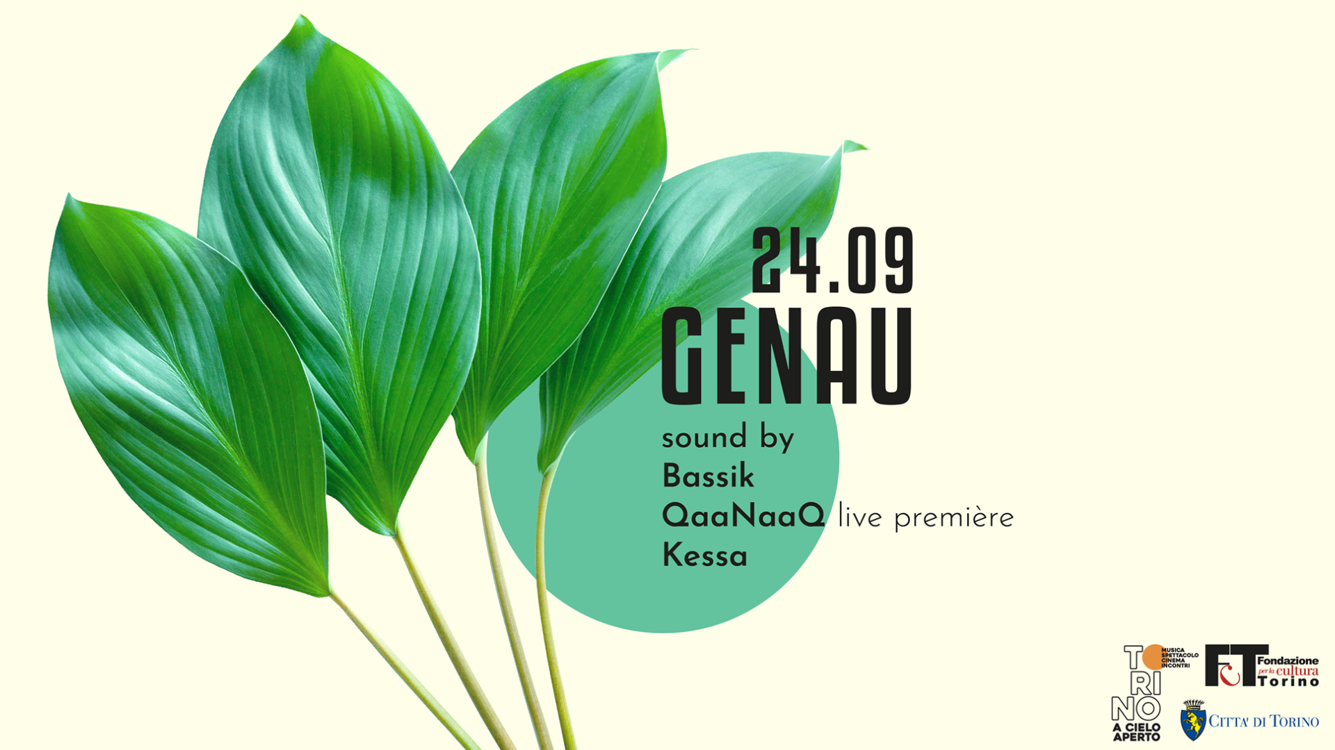 ANNULLATO! Q35 Urban Garden - GENAU pres. QaaNaaQ Live + Bassik + Kessa image