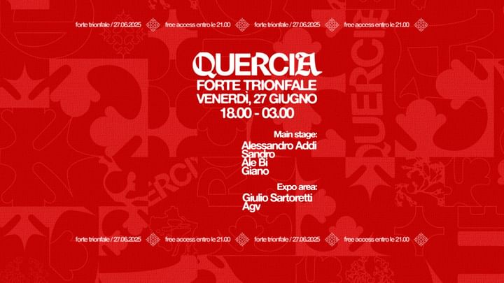 Cover for event: QUERCIA @ Forte Trionfale