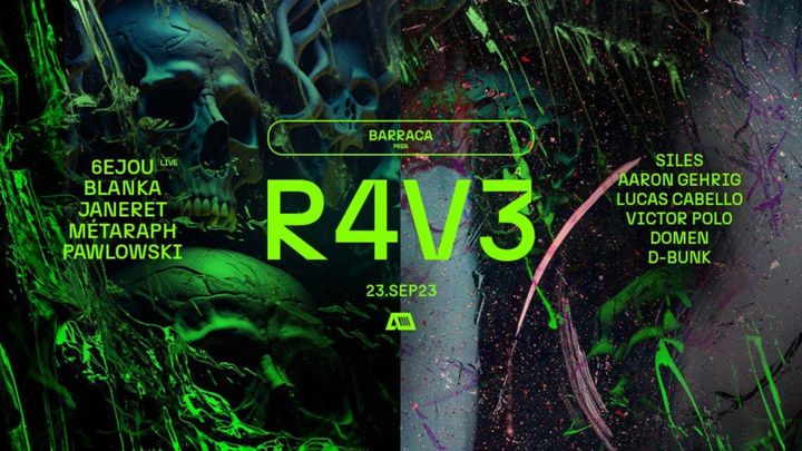 Cover for event: Barraca pres. R4V3 with 6EJOU LIVE