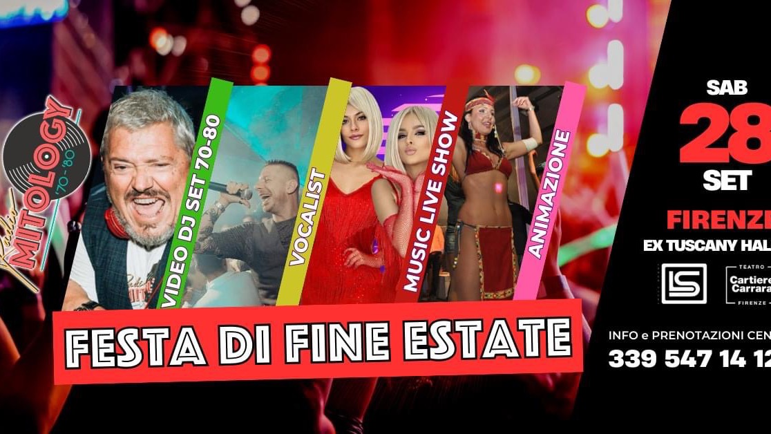 Radio Mitology 70-80 @ Tuscany Hall Firenze - FESTA DI FINE ESTATE image