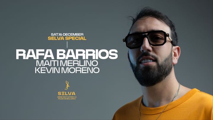 Cover for event: RAFA BARRIOS at SELVA CLUB