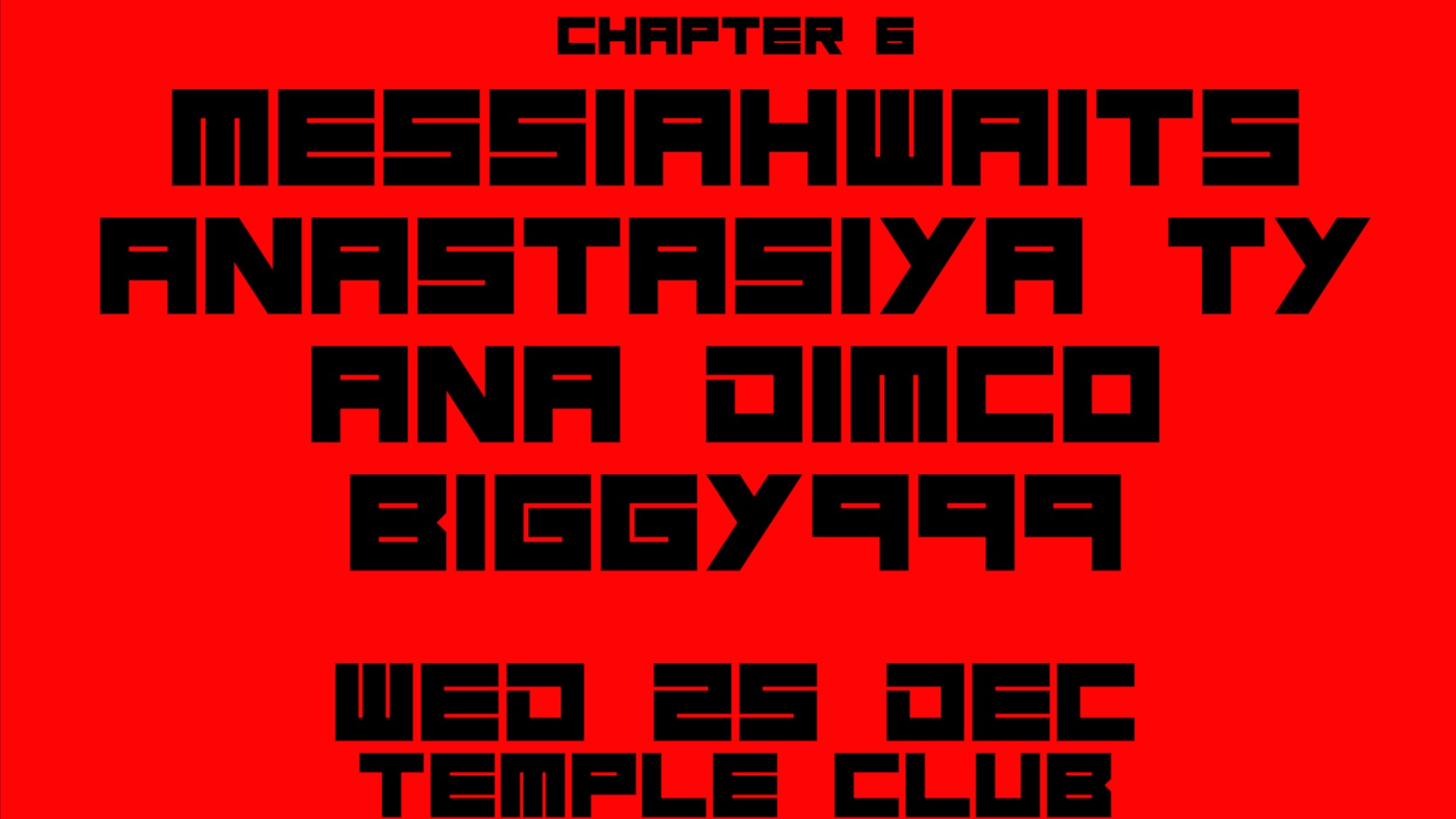 RAGE RAVE Xmas Chaos - Messiahwaits image