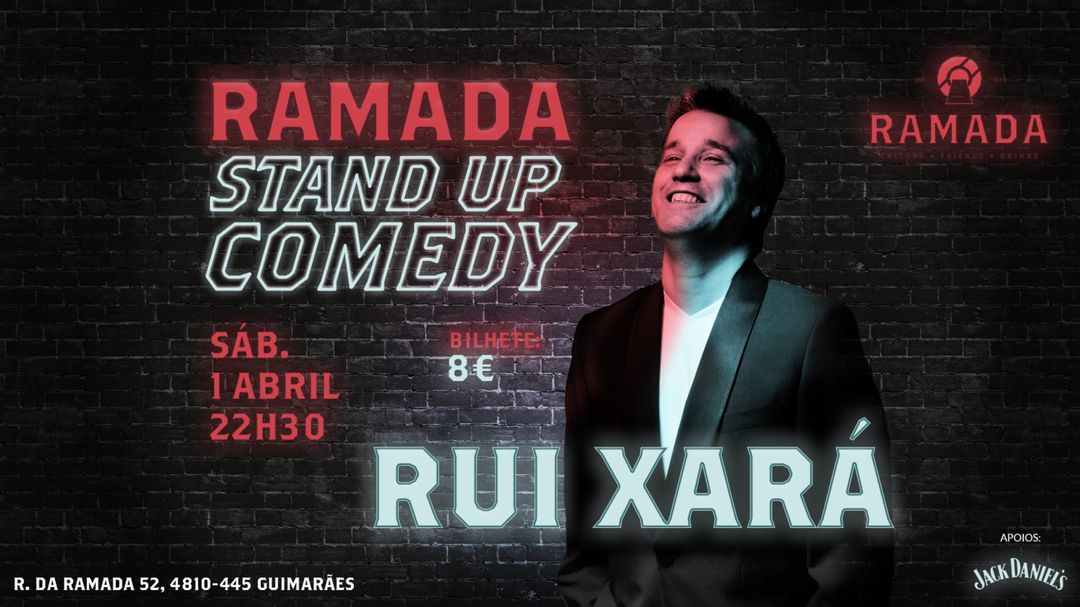 Cartell de l'esdeveniment Ramada Stand Up Comedy c/ Rui Xará
