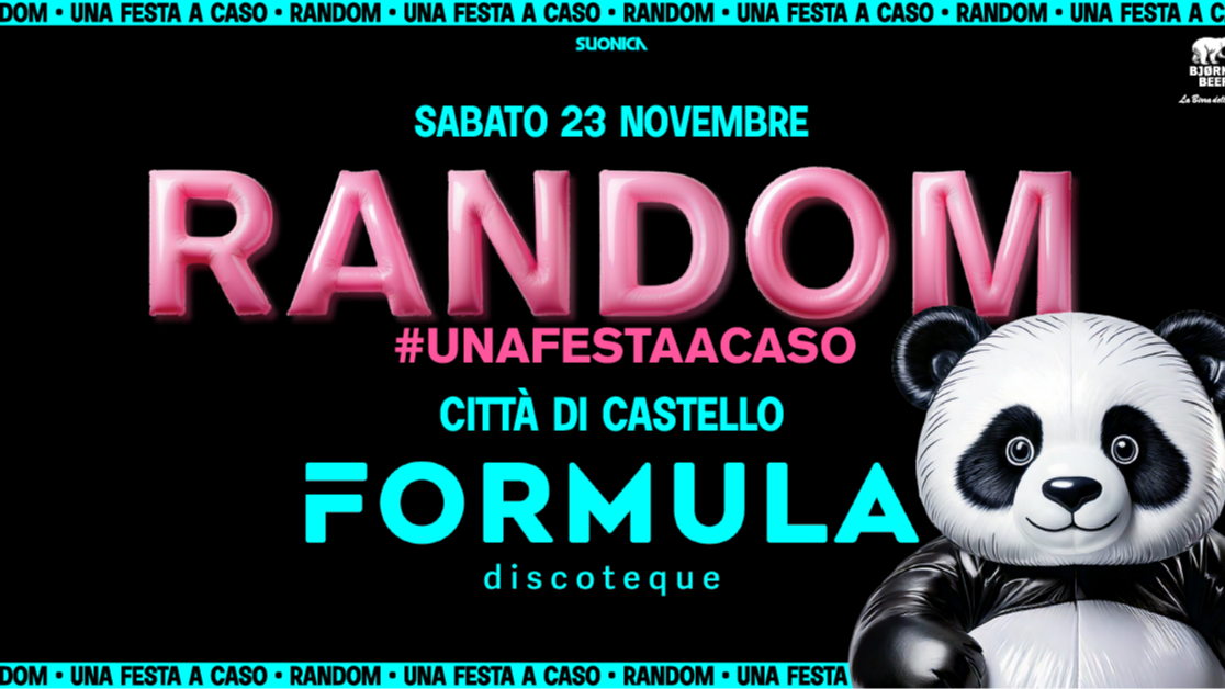 RANDOM® at FORMULA | Sabato 23 Novembre