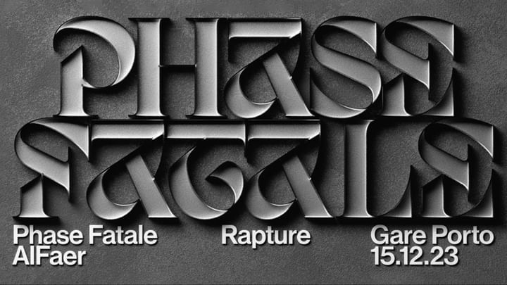 Cover for event: Rapture * Phase Fatale + Alfaer 