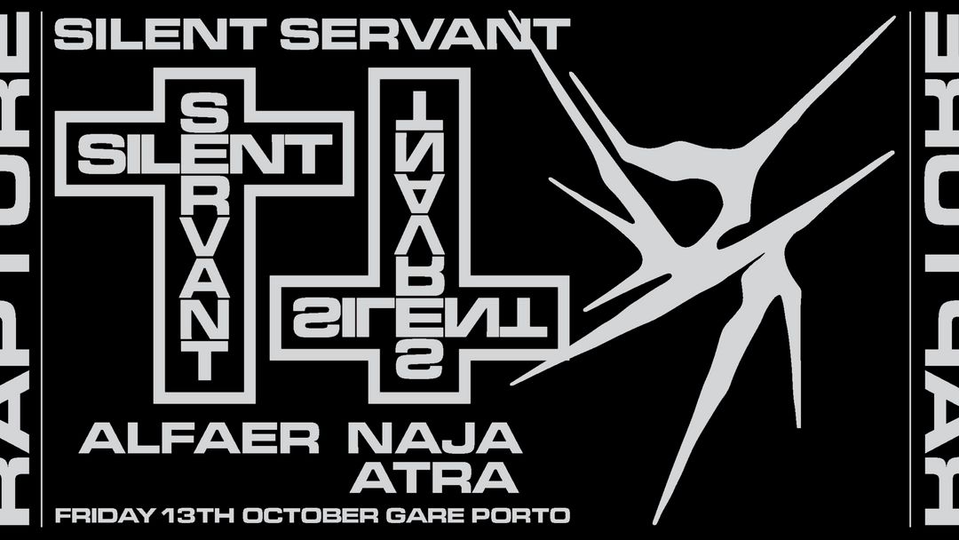 Cartell de l'esdeveniment Rapture * Silent Servant + AlFaer + Naja Atra