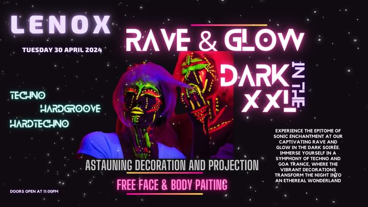 Cover for event: Rave & Glow in The Dark : TECHNO / HARDGROOVE / HARDTECHNO / 