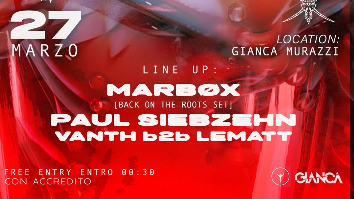 #RAVE THE CLUB MARBØX [back on the roots set]  PAUL SIEBZEHN,  OTHLAM b2b LEMATT