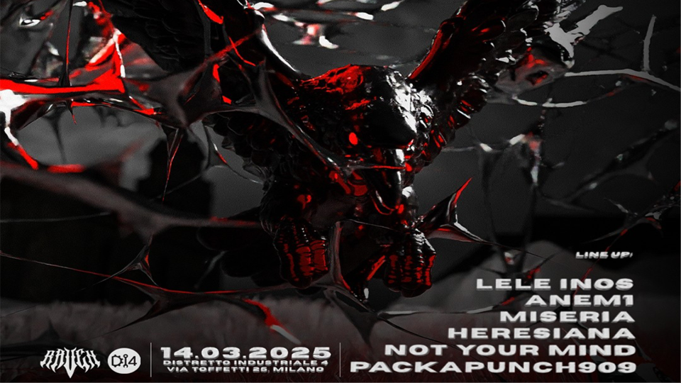 RAVEN w// LELE INOS, ANEM1, MISERIA, HERESIANA, Not Your Mind, PUCKAPUNCH909 image