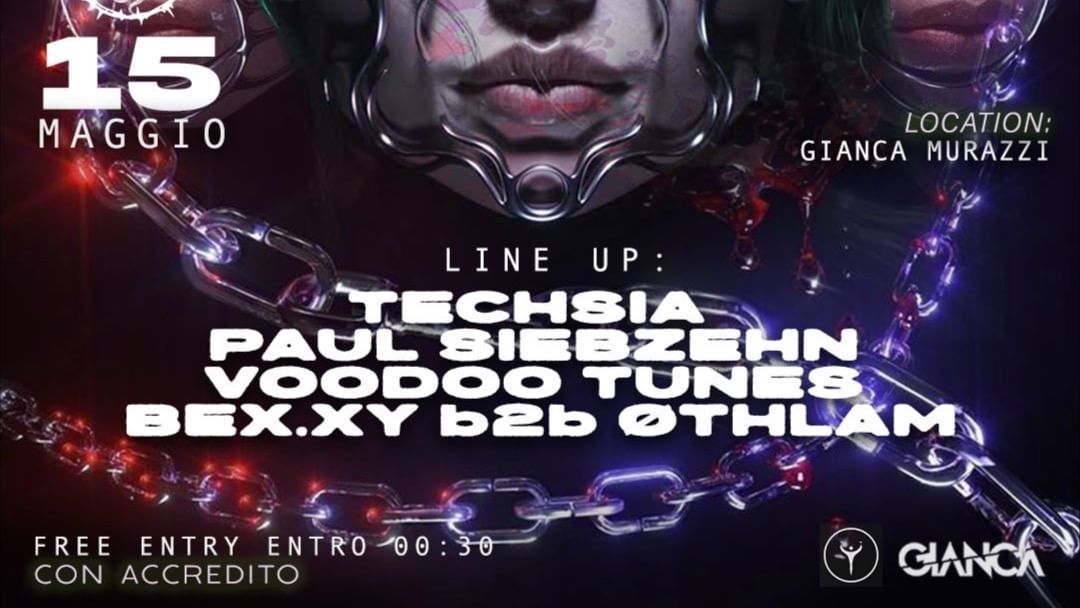 #RAVETHECLUB w/ TECHSIA, PAUL SIEBZEHN, VOODOO TUNES, BEX.XY b2b øTHLAM-Eventplakat