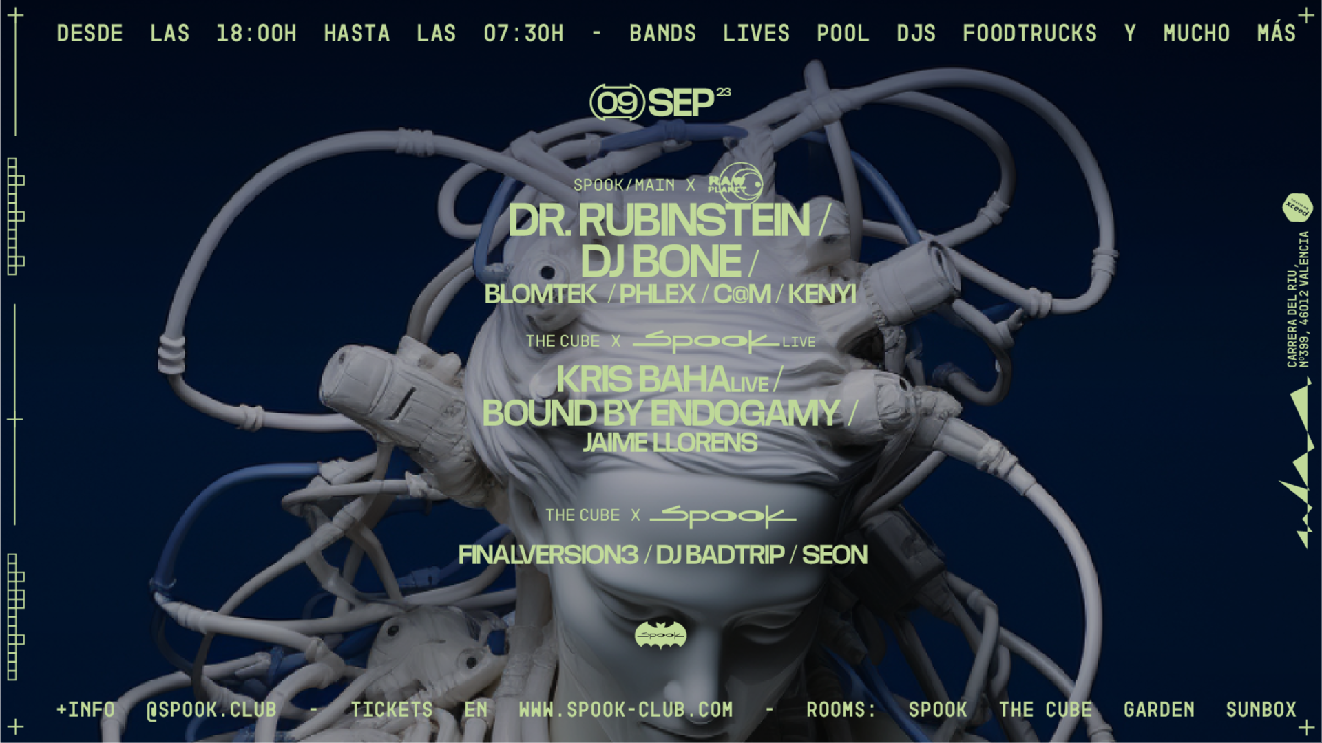 Raw Planet (Dr Rubinstein + DJ + Bone) + Kris Baha live + Bound my Endogamy + WAX image