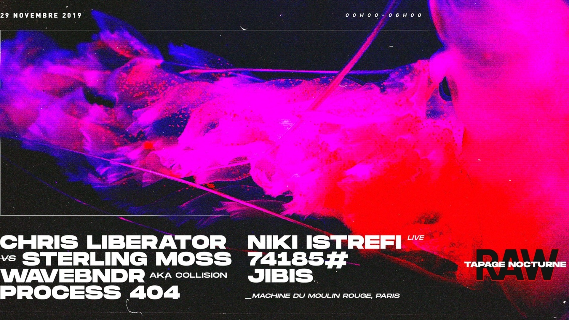 RAW x Tapage Nocturne - Chris Liberator vs Sterling Moss & more image