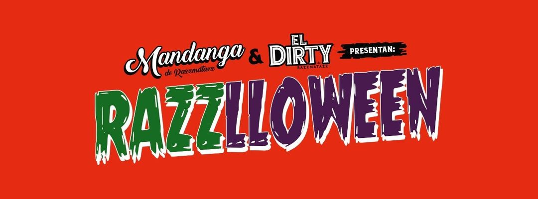 Cartel del evento Razzlloween by El Dirty & Mandanga