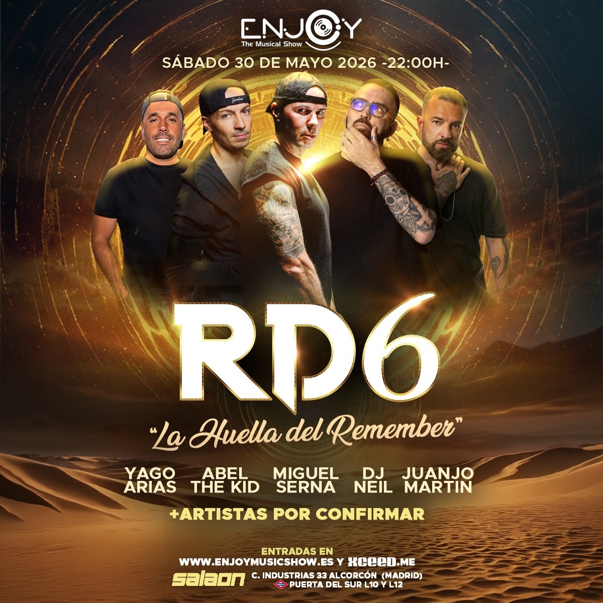 Cartel oficial del evento RD6 SALA ON ALCORCON | 30 MAYO 2026