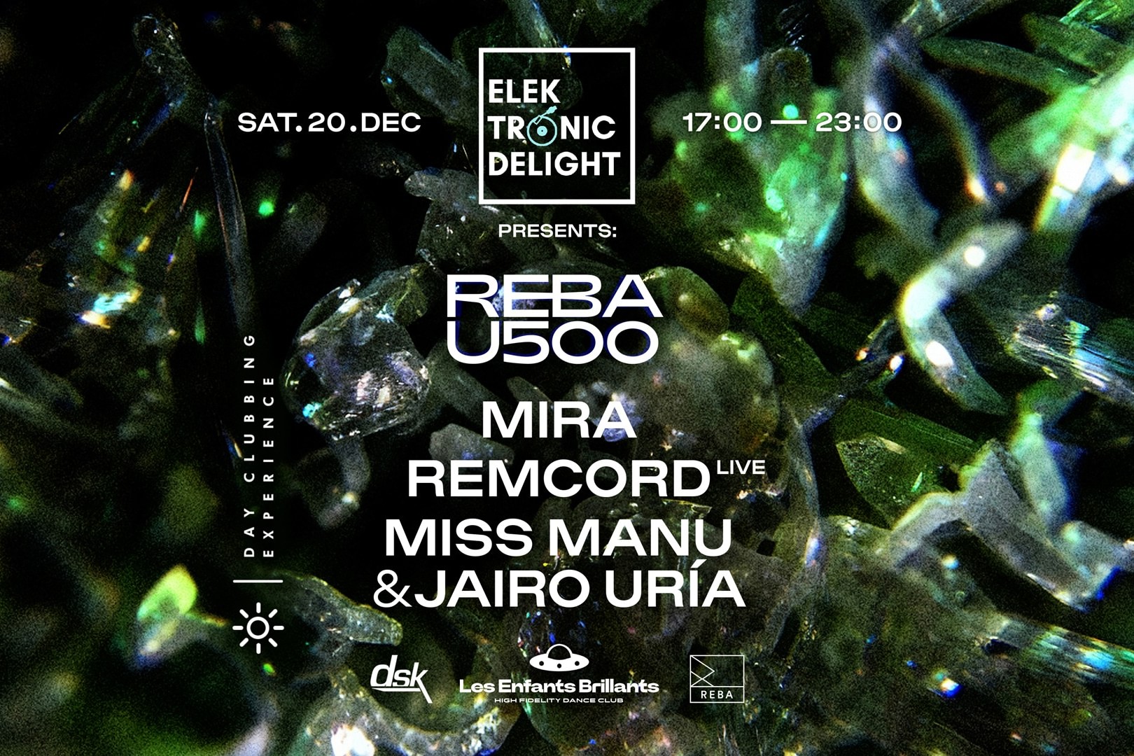 Elektronic Delight presents: REBA U500 with Mira & Remcord Live image
