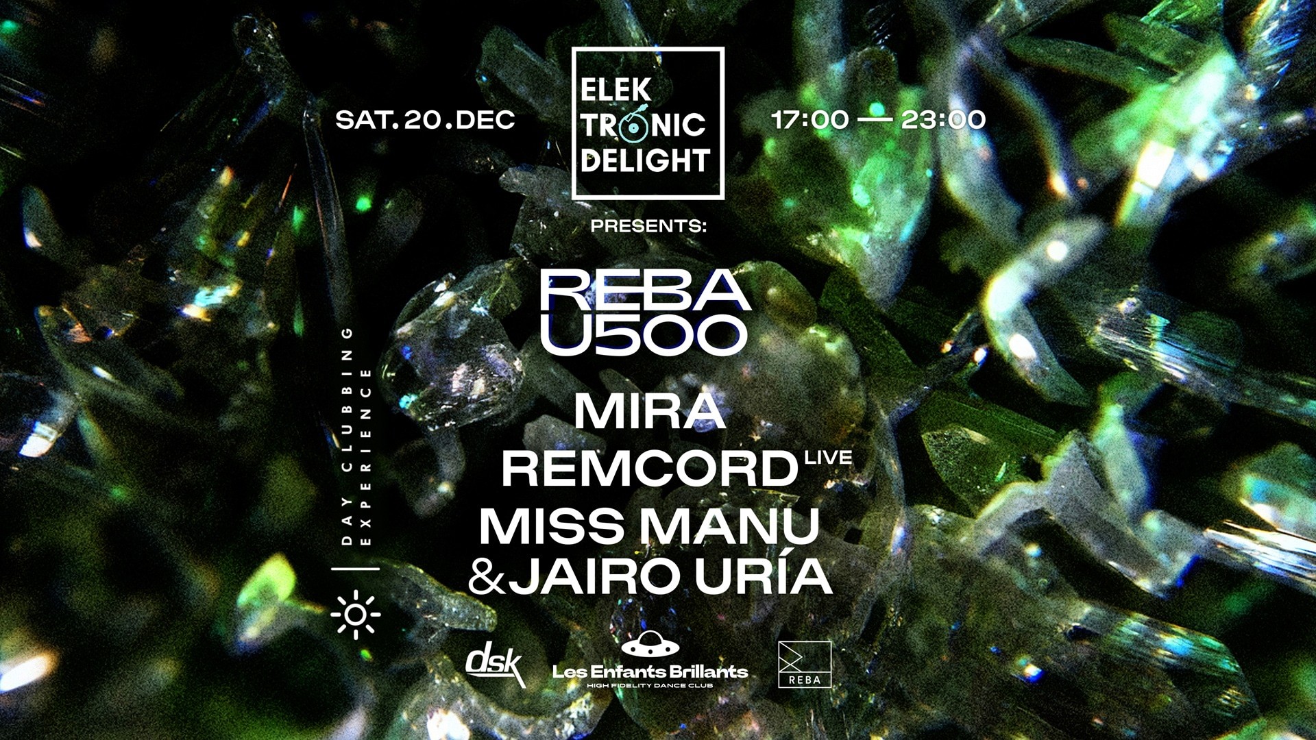 Elektronic Delight presents: REBA U500 with Mira & Remcord Live image