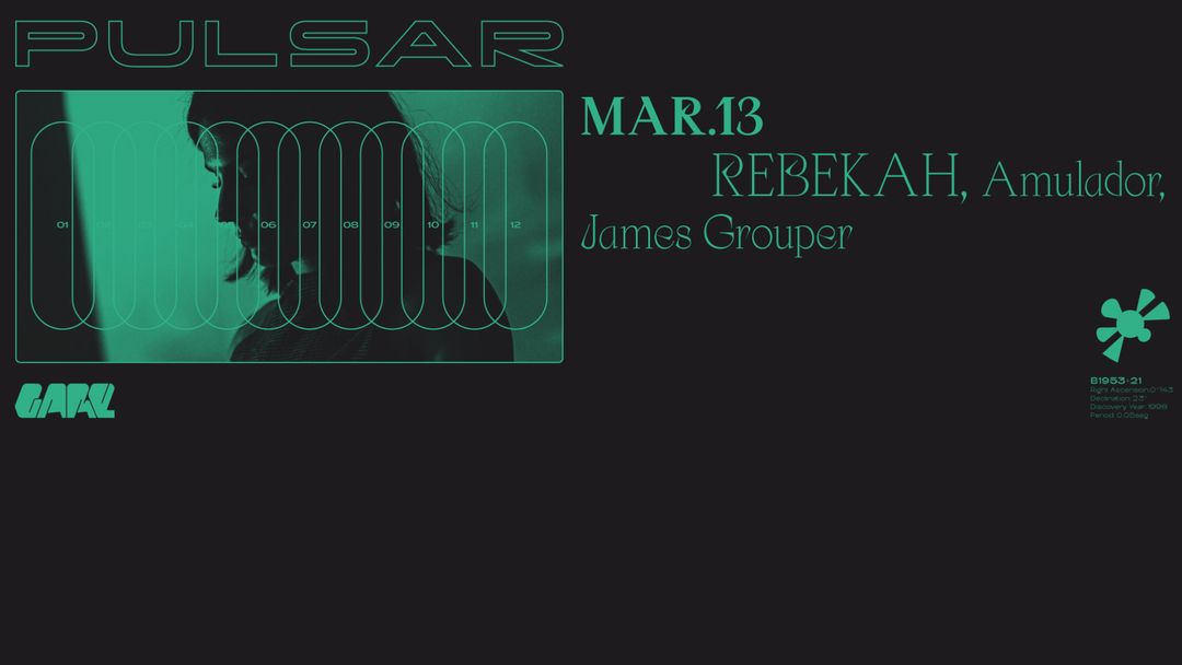 Rebekah, Amulador, James Grouper event cover