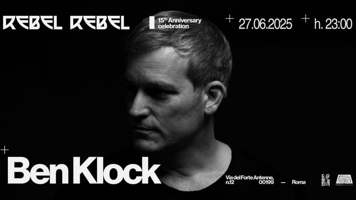 Cover for event: Rebel Rebel pres. Ben Klock 