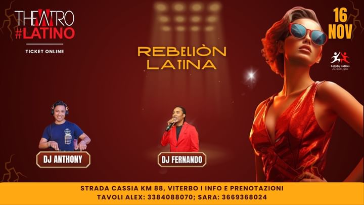 Cover for event: Rebeliòn Latina - Theatrò Latino