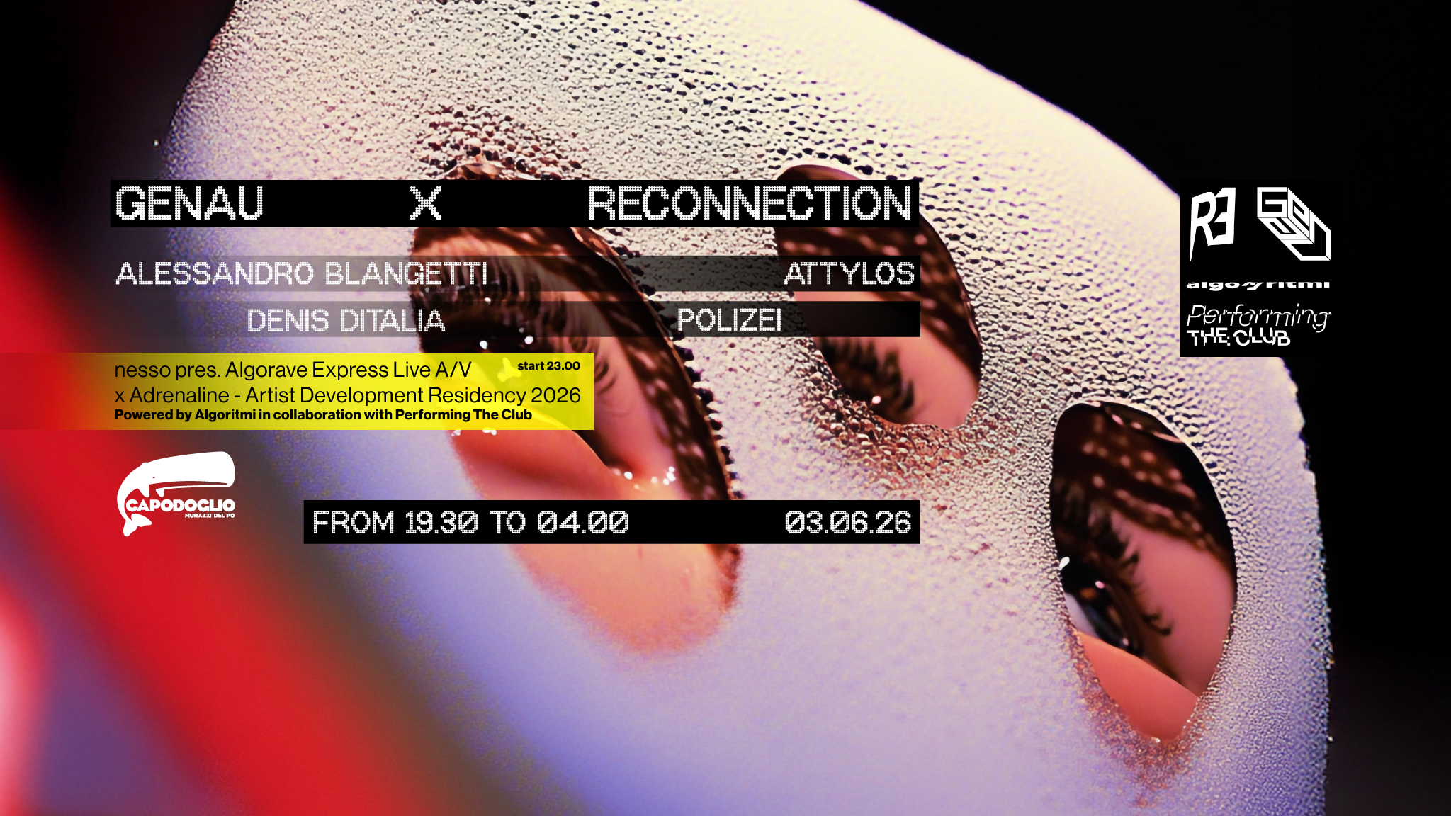 Reconnection x GENAU w/nesso live A/V x Algoritmi & Performing The Club image