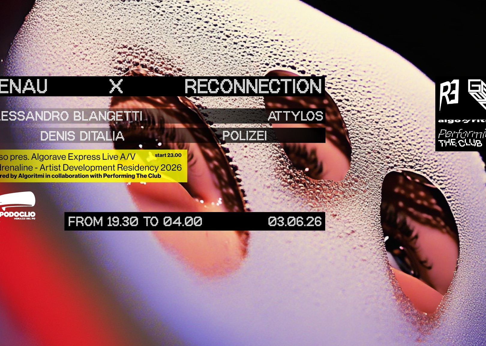Reconnection x GENAU w/nesso live A/V x Algoritmi & Performing The Club image