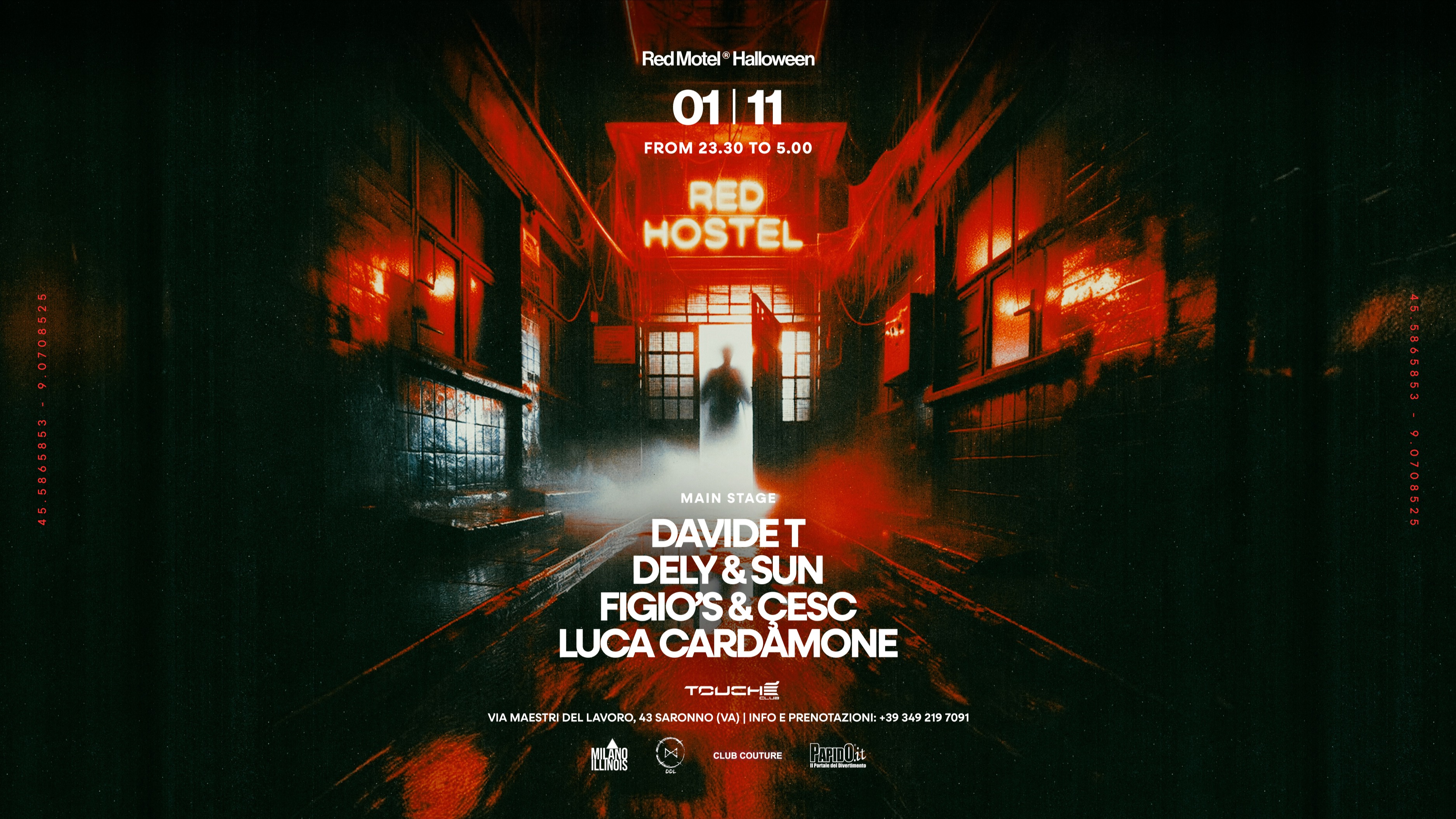 Red Hostel  ◉ Friday 1st November @Touché Club