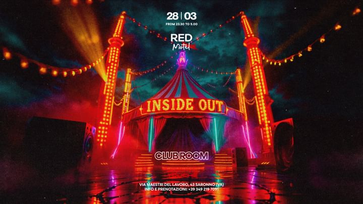 Cover for event: Red Motel ClubRoom: INSIDE OUT ◉ Friday 28th March @Touché Club