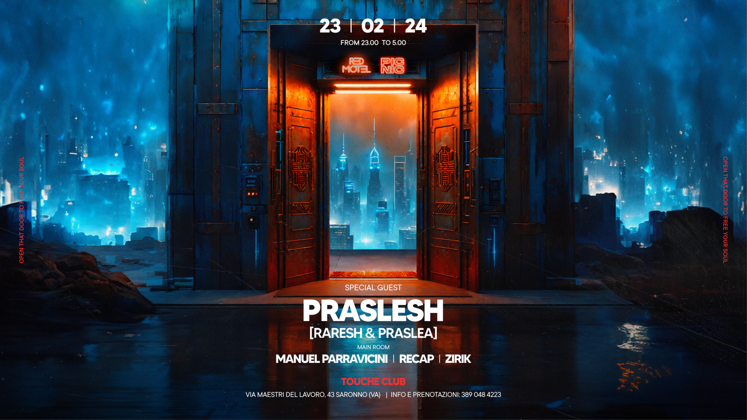 Red Motel & PicNic present: Praslesh & Many more  - Friday 23 February  @Touché Club image