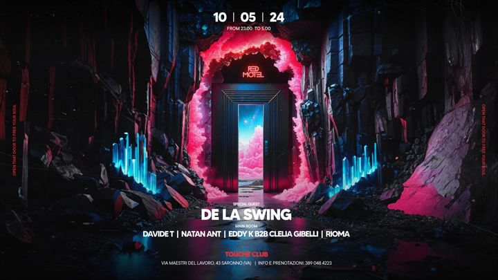 Cover for event: Red Motel presents: DE LA SWING & Many More ◉ Friday 10th May  @Touché Club