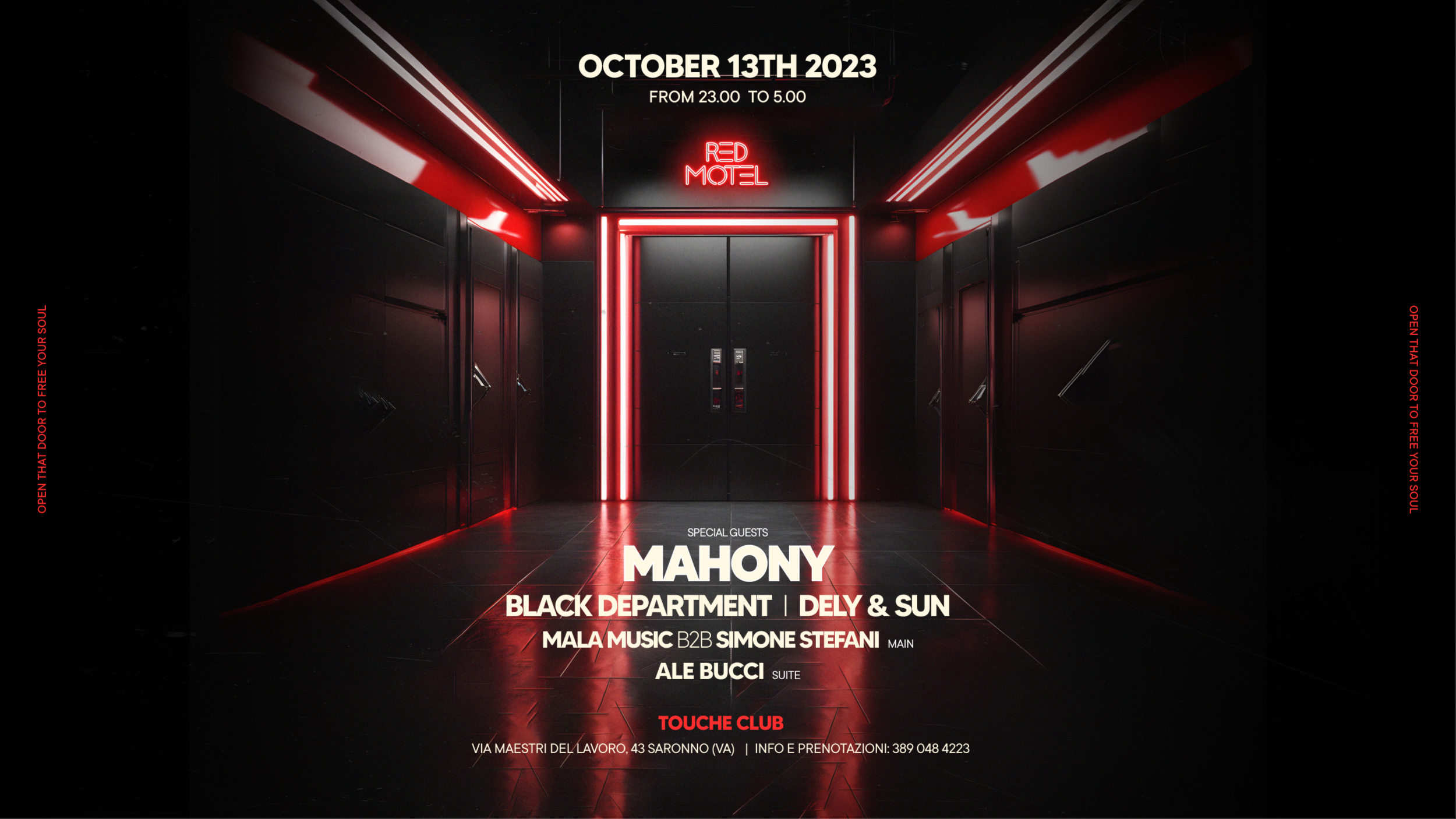 Red Motel presents: MAHONY & many more - Friday 13 October  @Touché Club