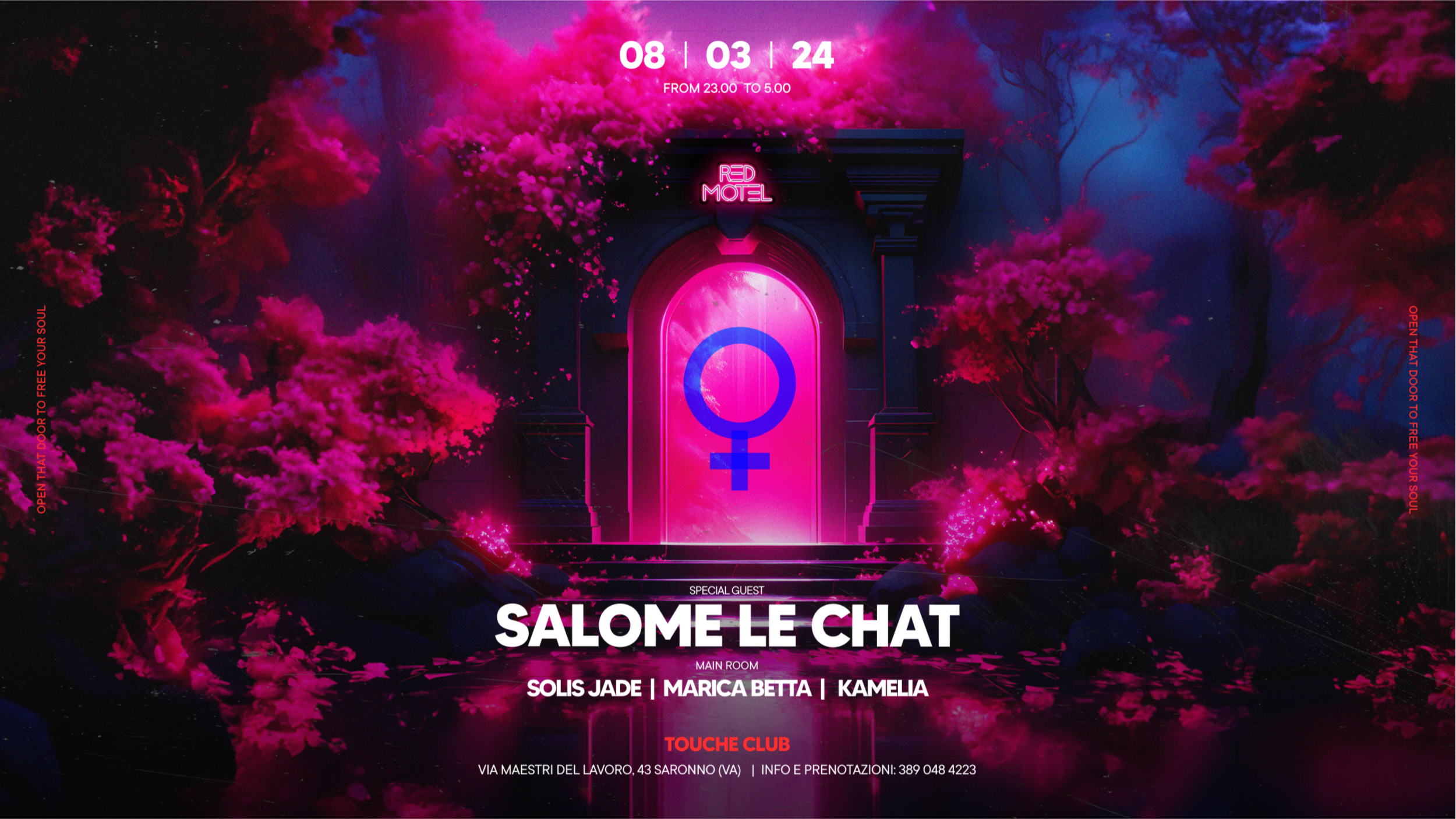 Red Motel presents: SALOME LE CHAT & Many more  - Friday 08 March  @Touché Club