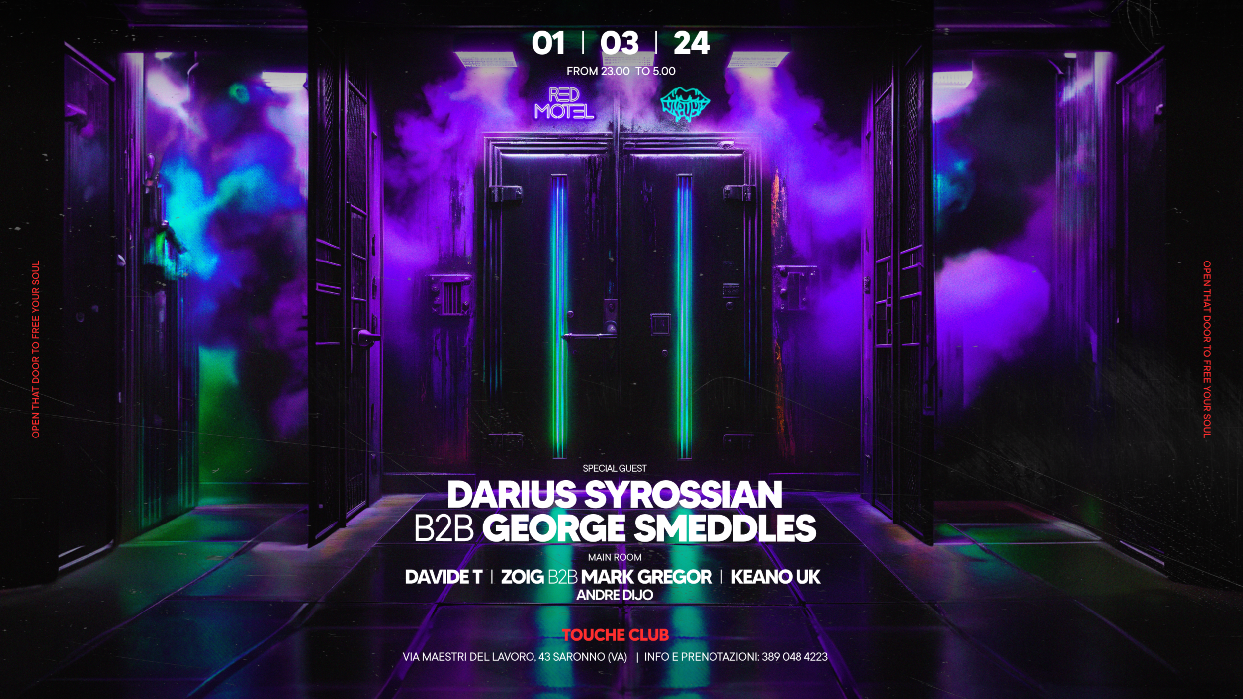 Red Motel presents: SYROSSIAN & Many more  - Friday 01 March  @Touché Club image