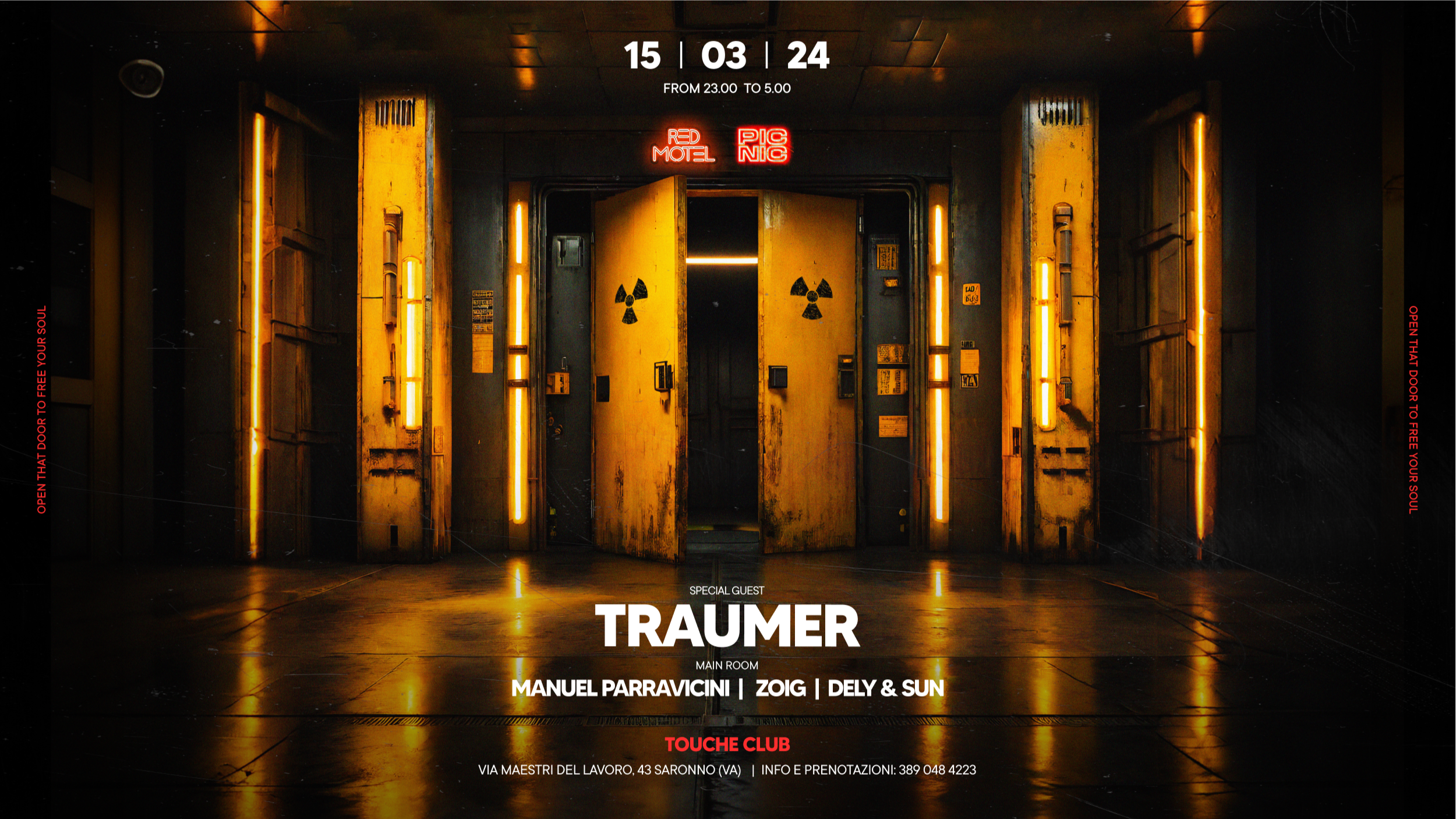 Red Motel presents: TRAUMER  & Many more  - Friday 15 March  @Touché Club image
