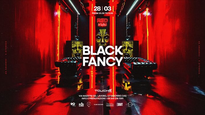 Cover for event: Red Motel w/BLACK FANCY ◉ Friday 28th March @Touché Club