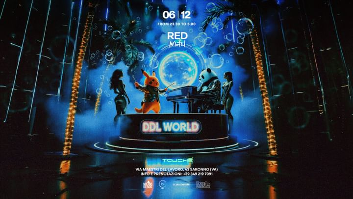 Cover for event: Red Motel x DDL World ◉ Friday 6th December @Touché Club